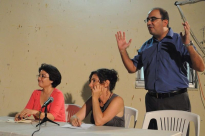 بالصور: حنين زعبي تحل ضيفة على مدينة يافا في نقاش ساخن